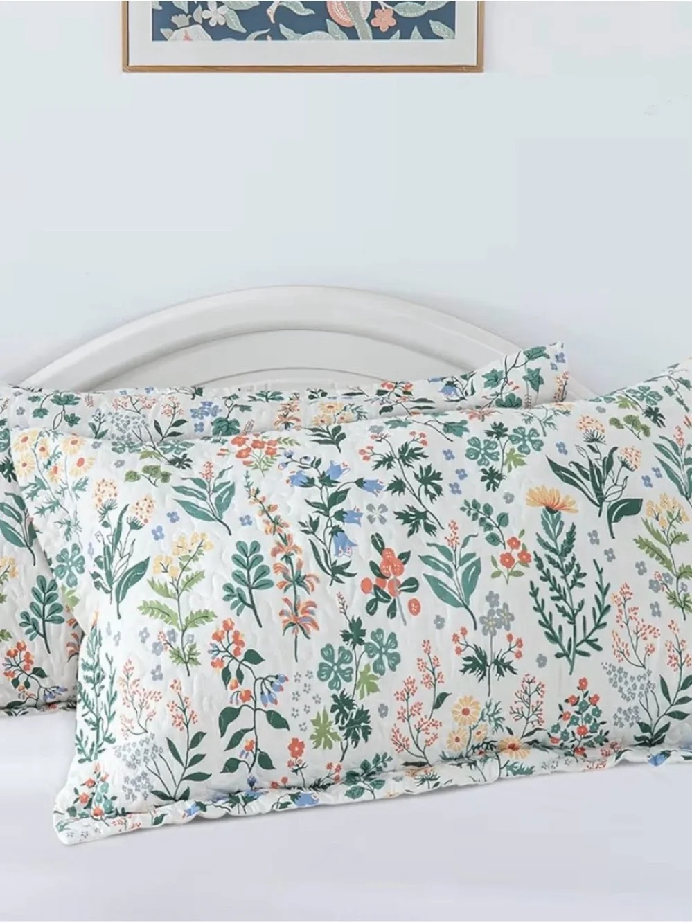 Floral Meadow Cotton Quilt Set in Multi-Color